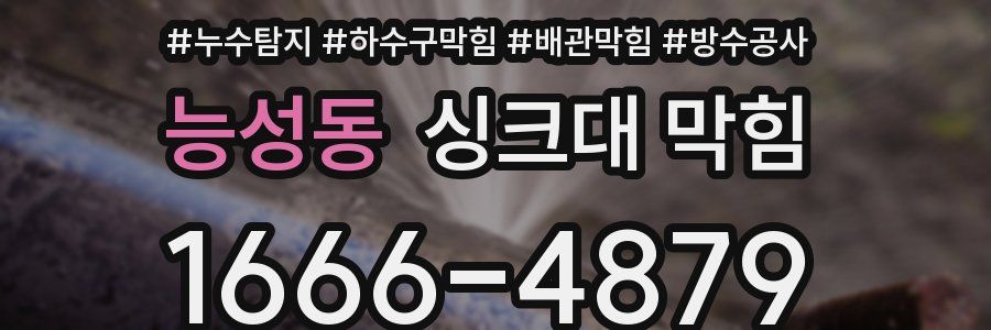 능성동 싱크대 막힘