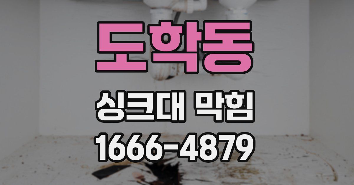 도학동 싱크대 막힘