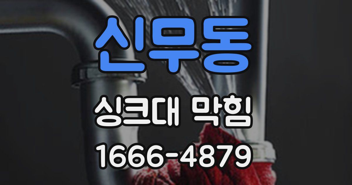 신무동 싱크대 막힘