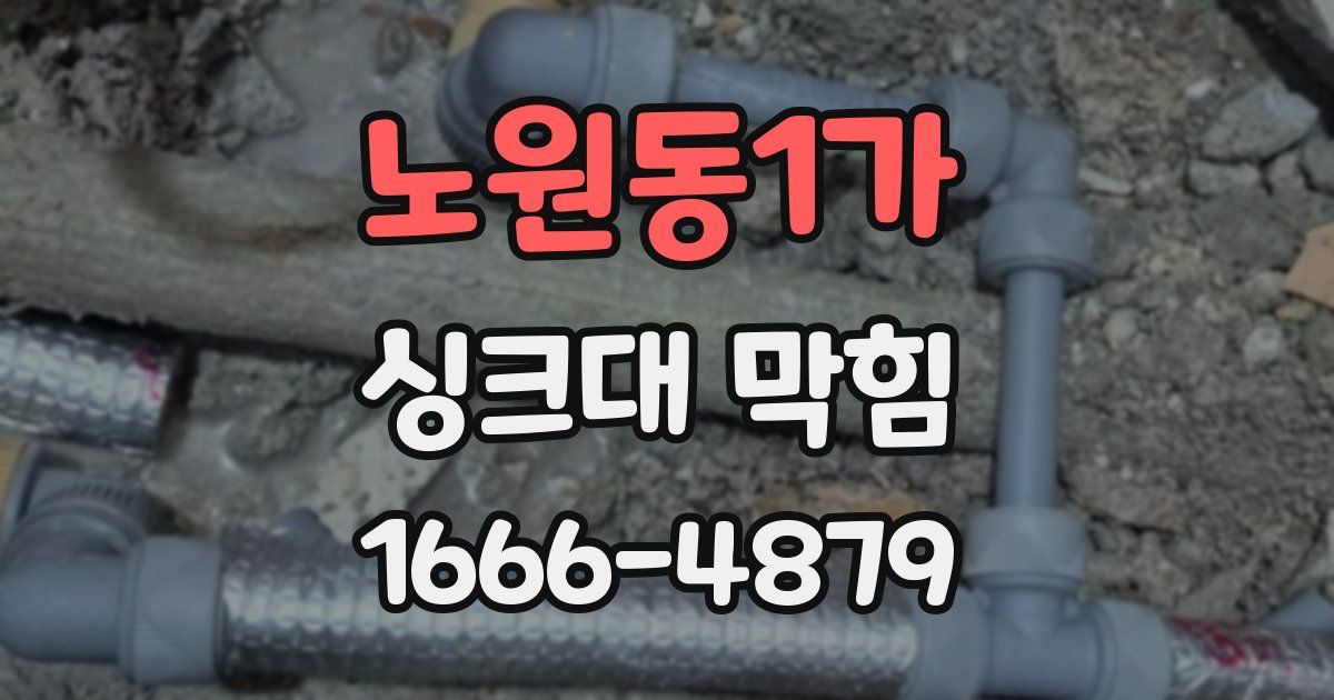 노원동1가 싱크대 막힘