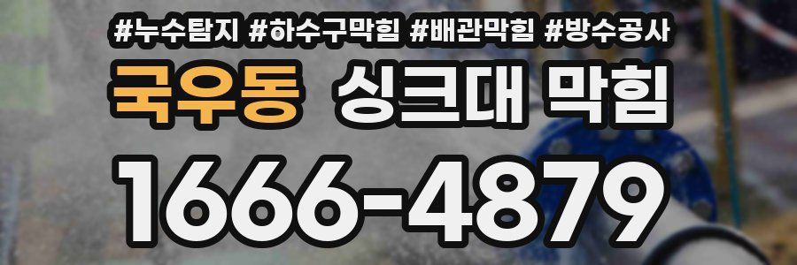 국우동 싱크대 막힘