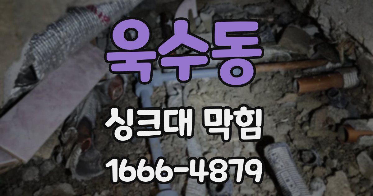 욱수동 싱크대 막힘