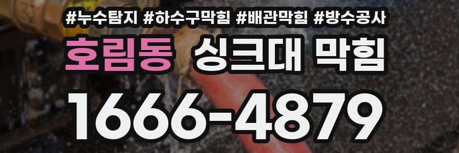 호림동 싱크대 막힘