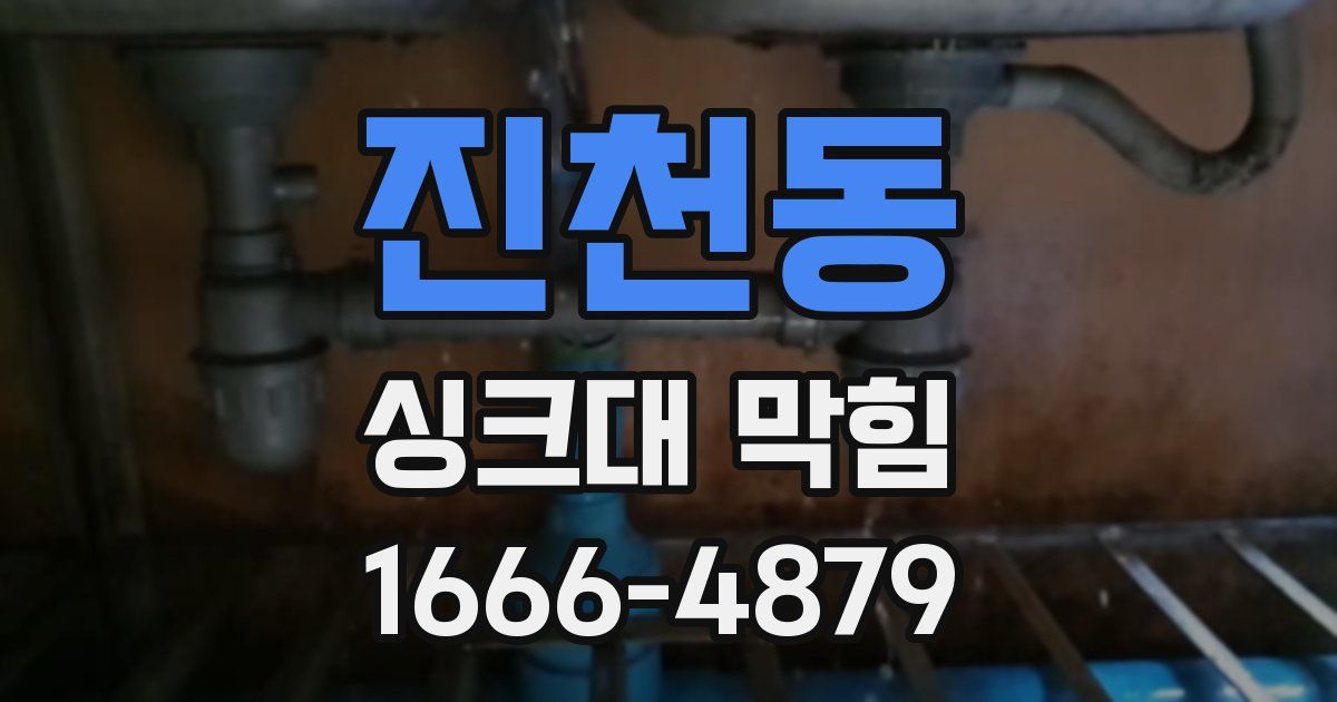 진천동 싱크대 막힘