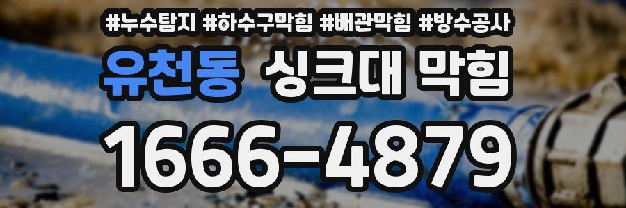유천동 싱크대 막힘