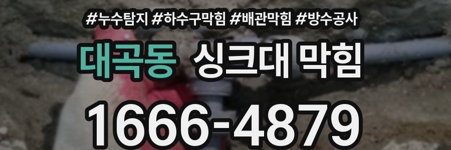 대곡동 싱크대 막힘