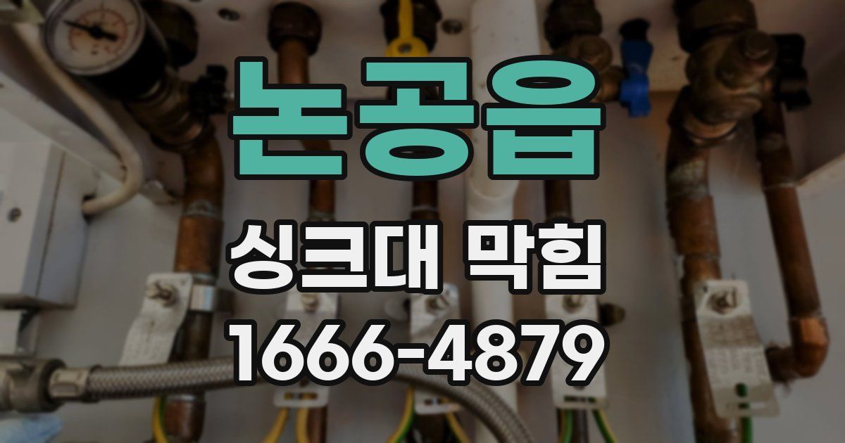 논공읍 싱크대 막힘
