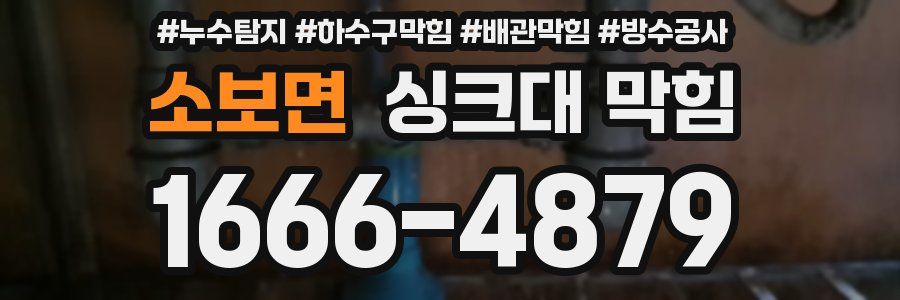 소보면 싱크대 막힘