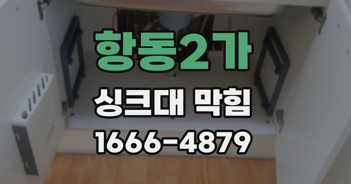 항동2가 싱크대 막힘
