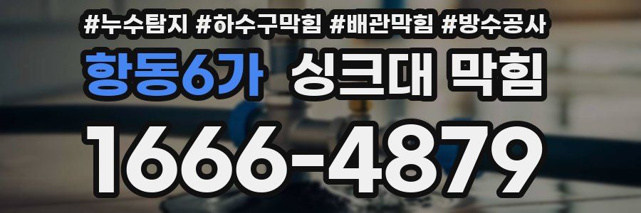 항동6가 싱크대 막힘