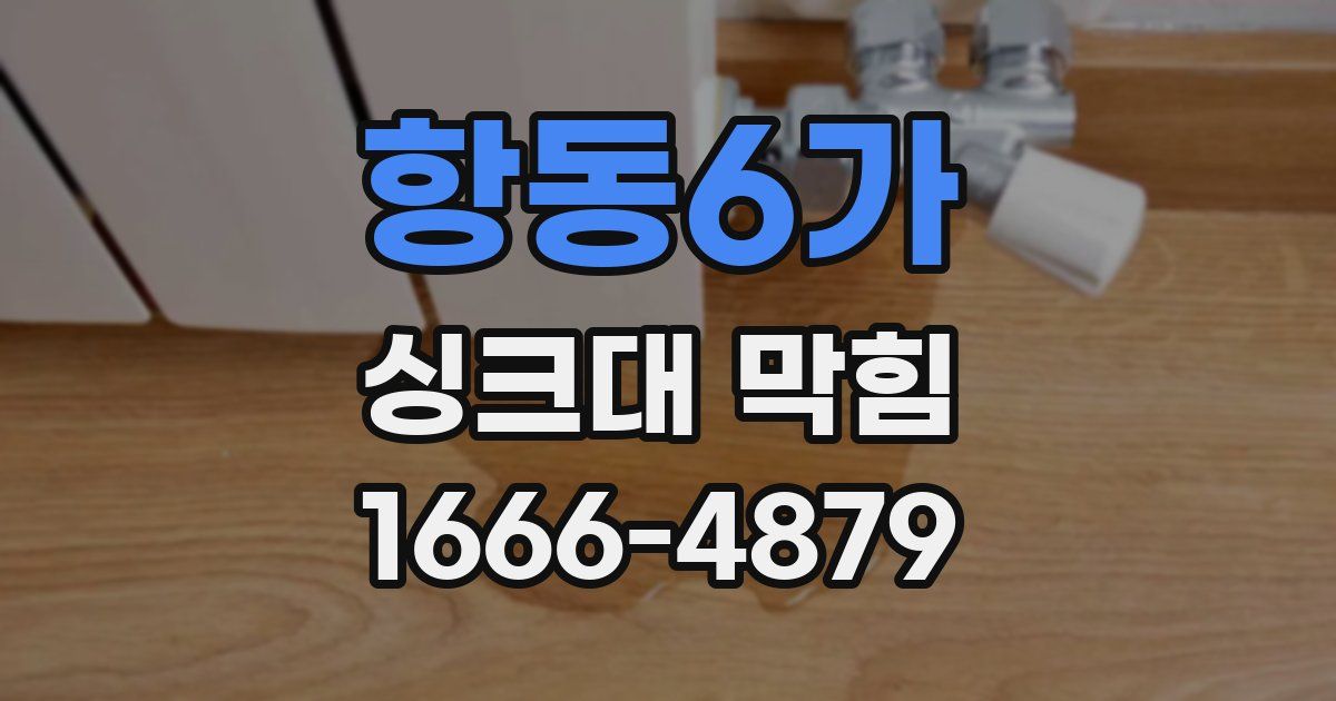 항동6가 싱크대 막힘