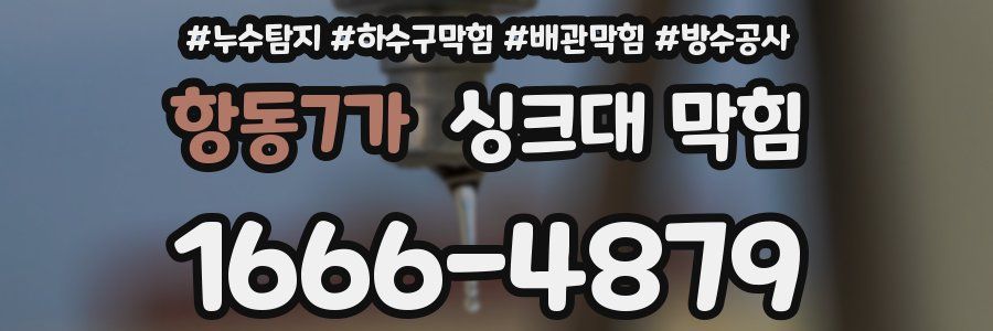 항동7가 싱크대 막힘
