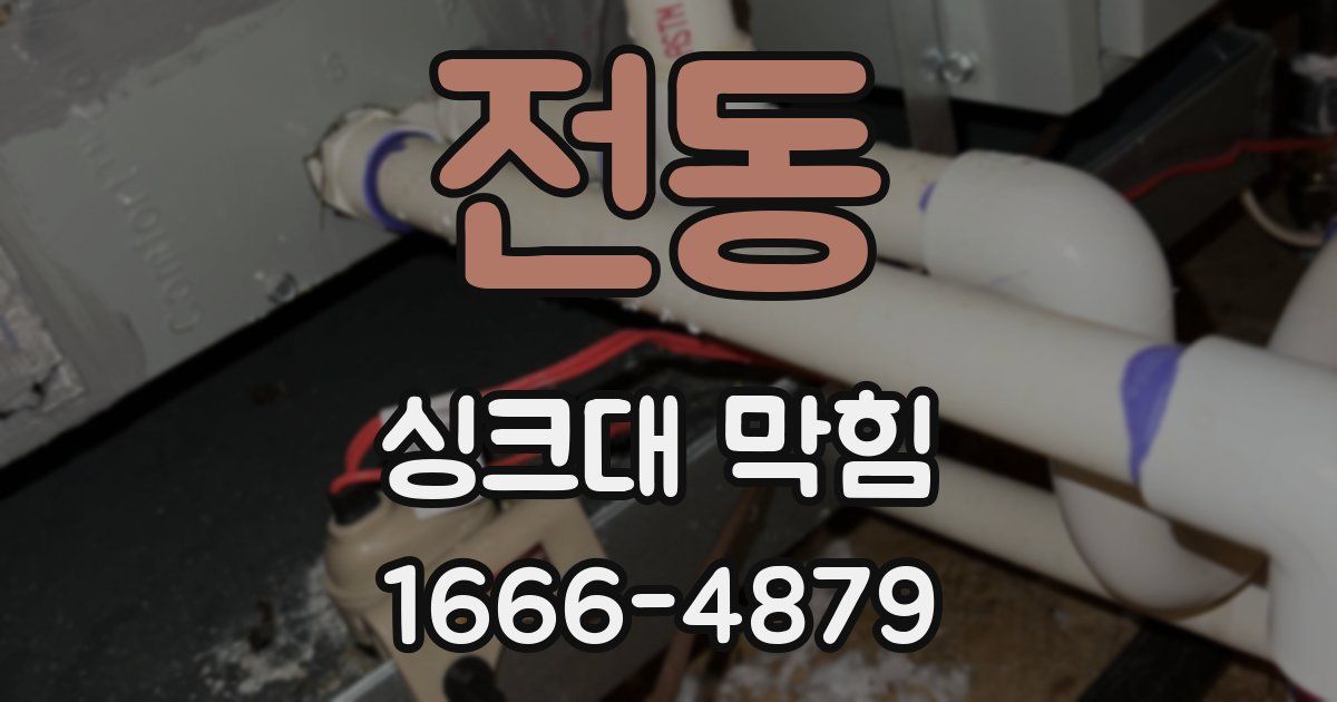 전동 싱크대 막힘