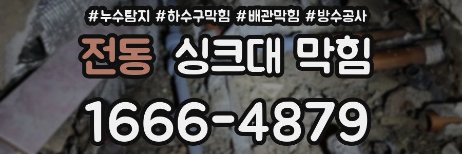 전동 싱크대 막힘