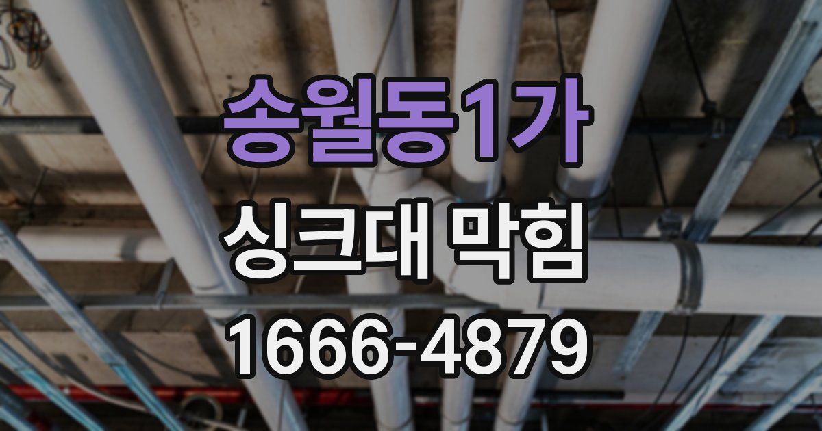 송월동1가 싱크대 막힘