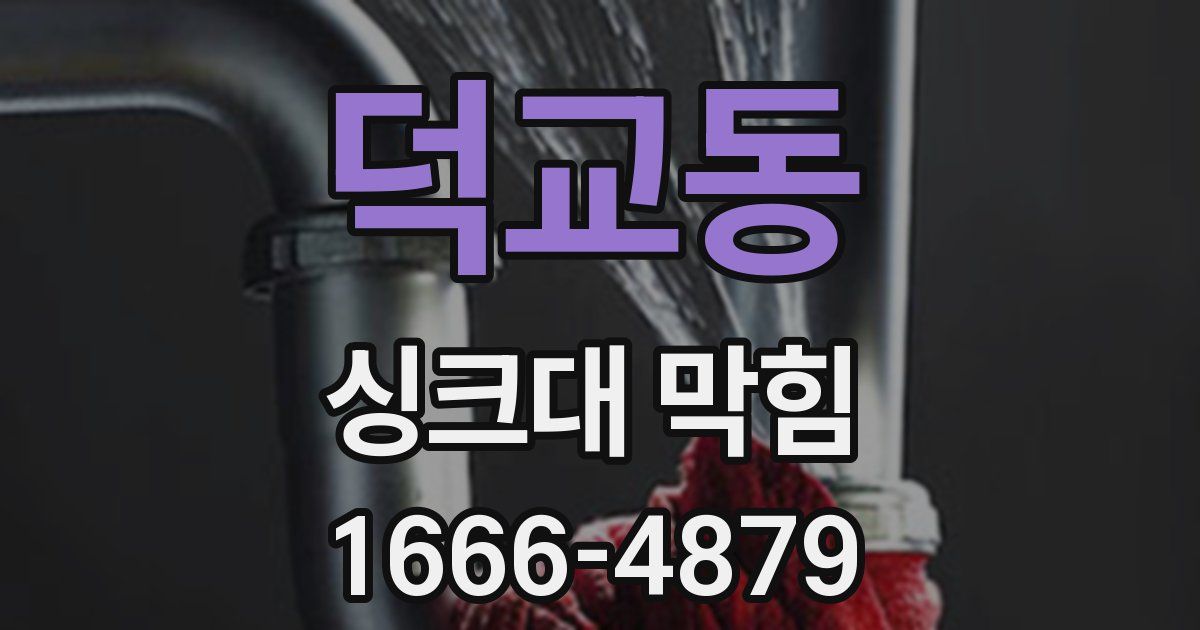 덕교동 싱크대 막힘