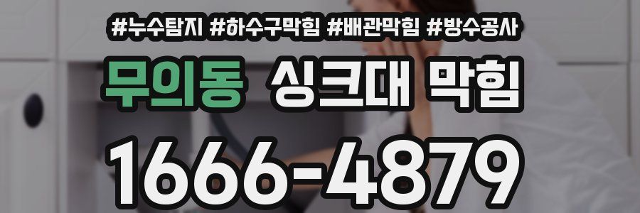 무의동 싱크대 막힘