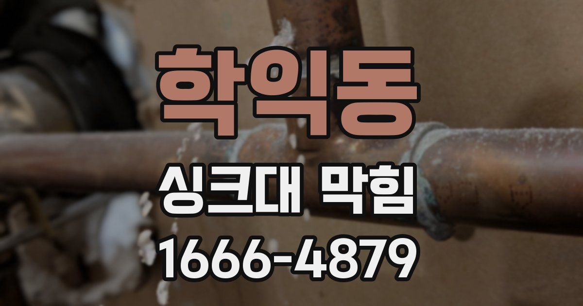 학익동 싱크대 막힘