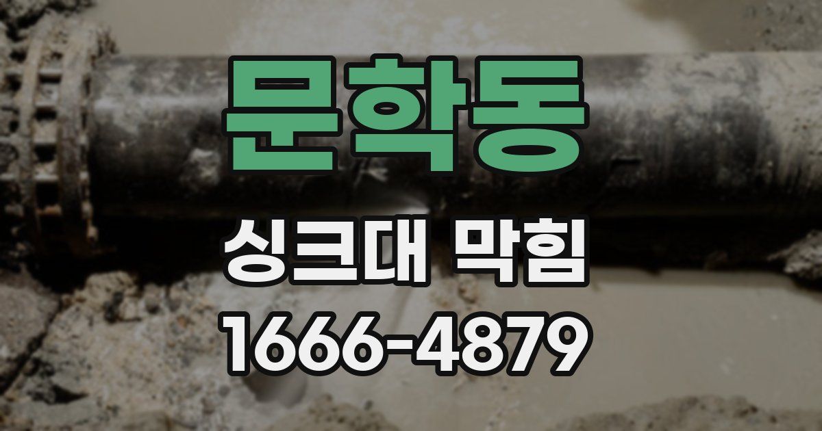 문학동 싱크대 막힘
