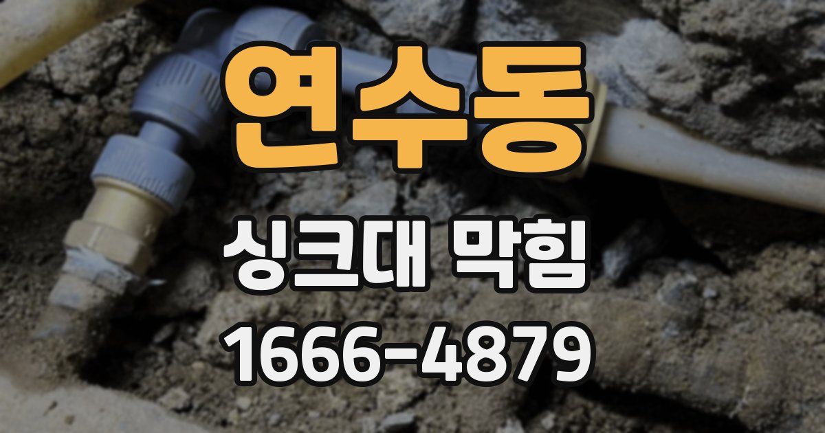 연수동 싱크대 막힘
