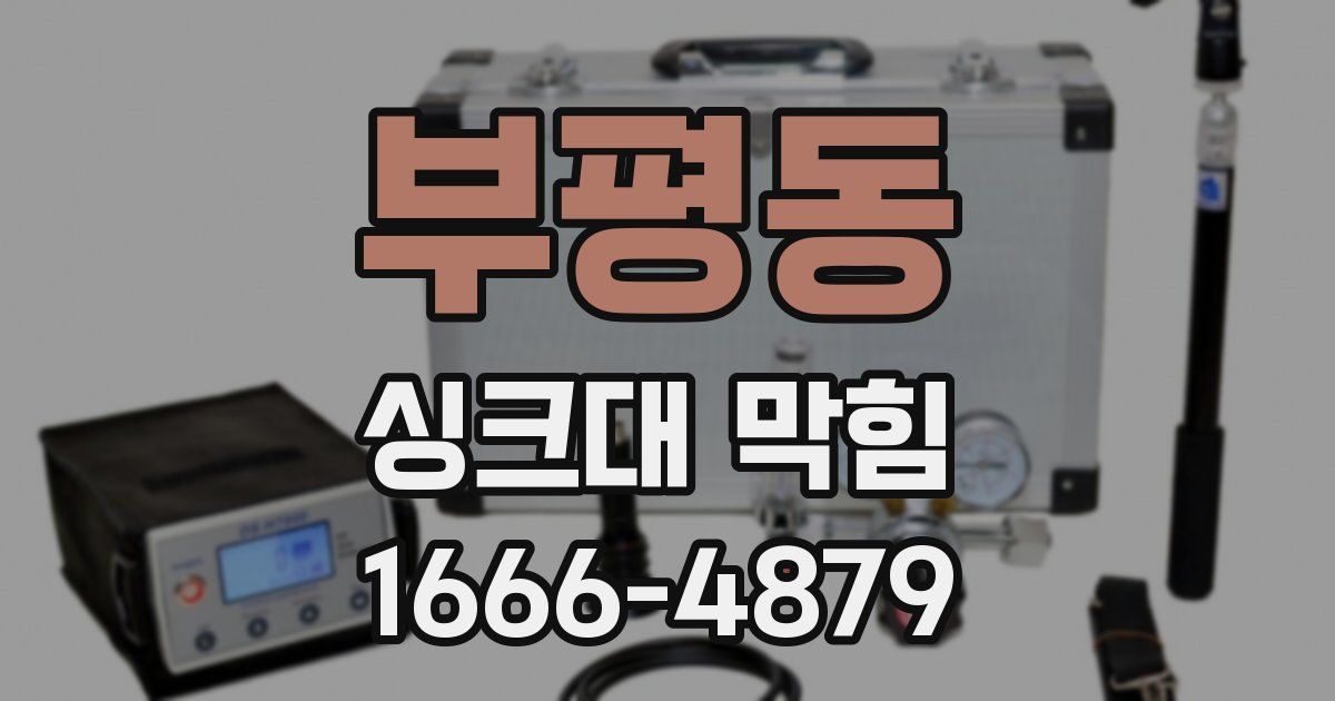 부평동 싱크대 막힘