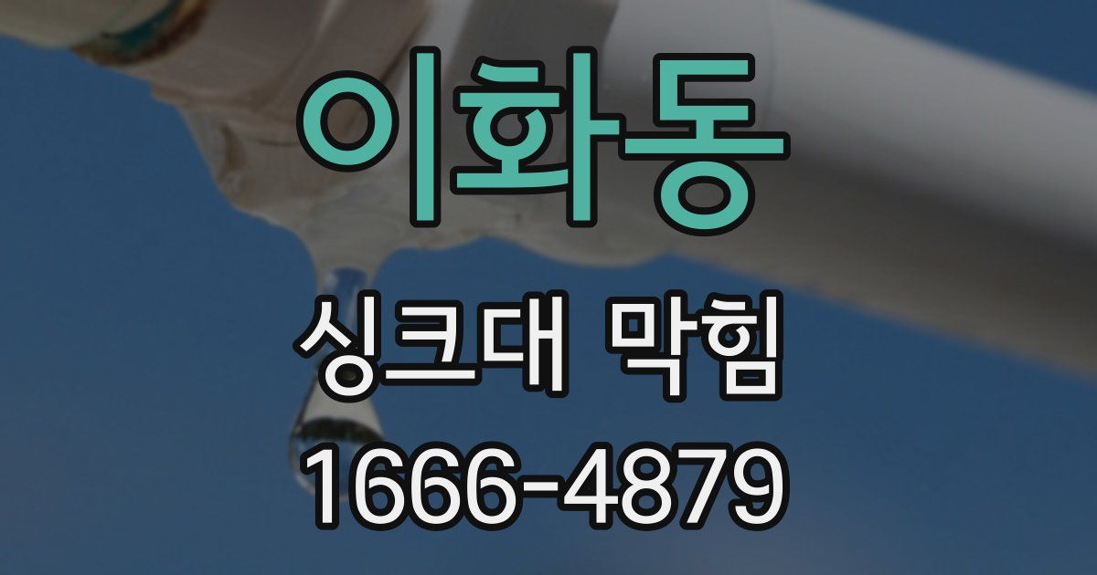 이화동 싱크대 막힘