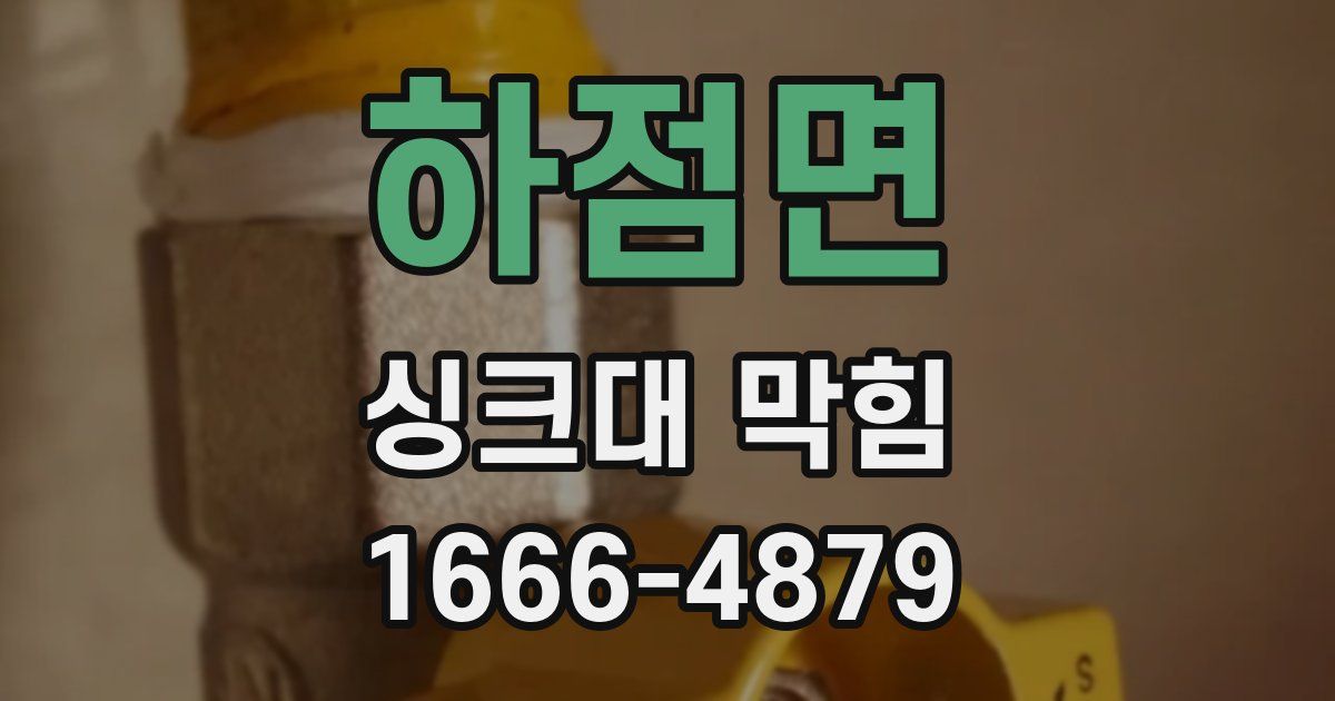 하점면 싱크대 막힘