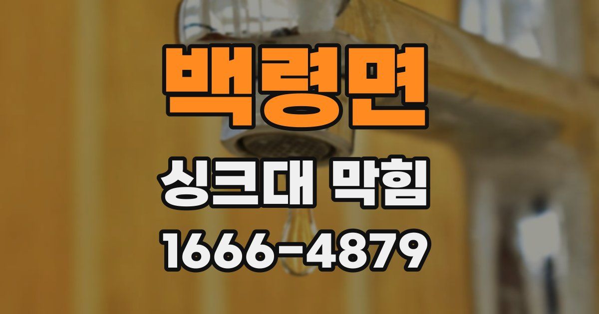 백령면 싱크대 막힘