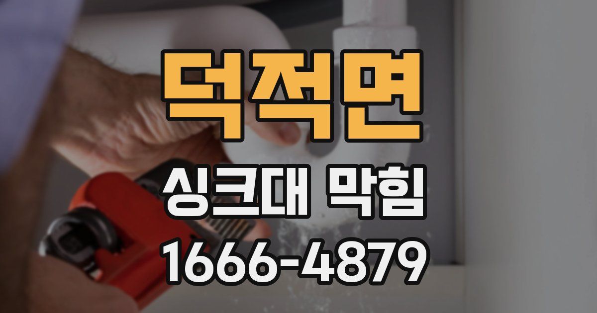 덕적면 싱크대 막힘