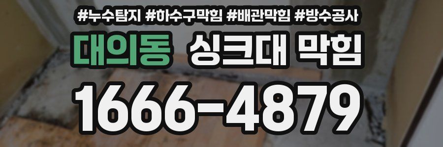 대의동 싱크대 막힘