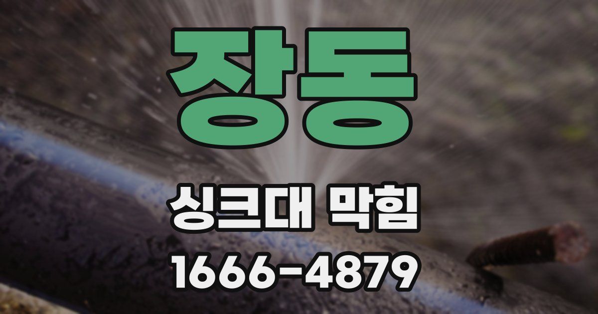 장동 싱크대 막힘