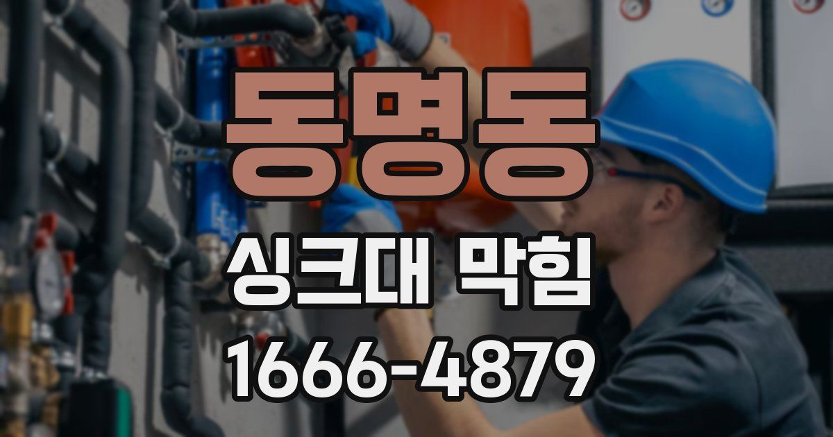 동명동 싱크대 막힘