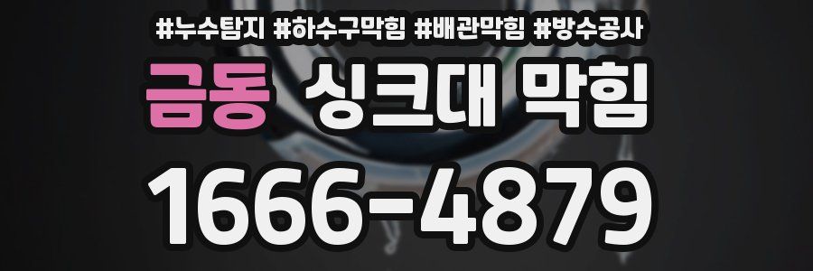 금동 싱크대 막힘