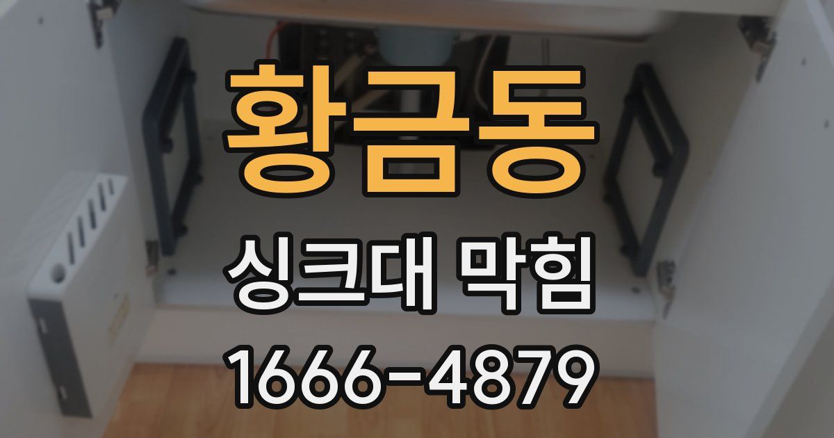 황금동 싱크대 막힘