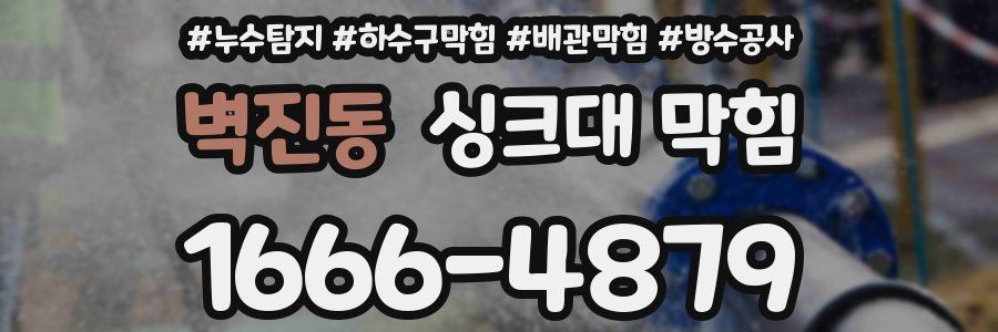 벽진동 싱크대 막힘