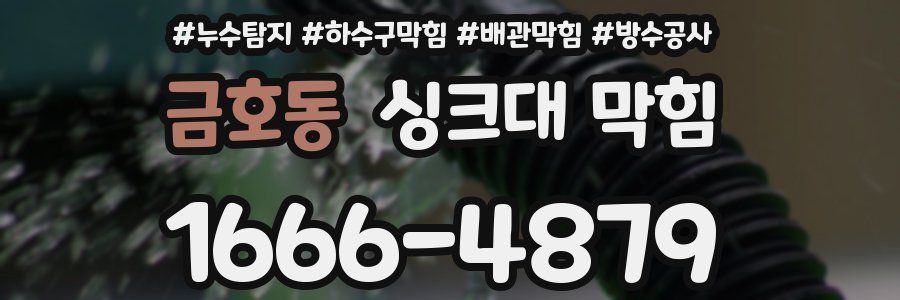 금호동 싱크대 막힘