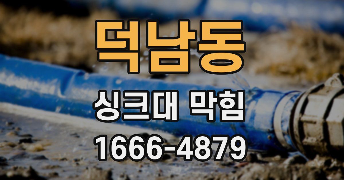 덕남동 싱크대 막힘