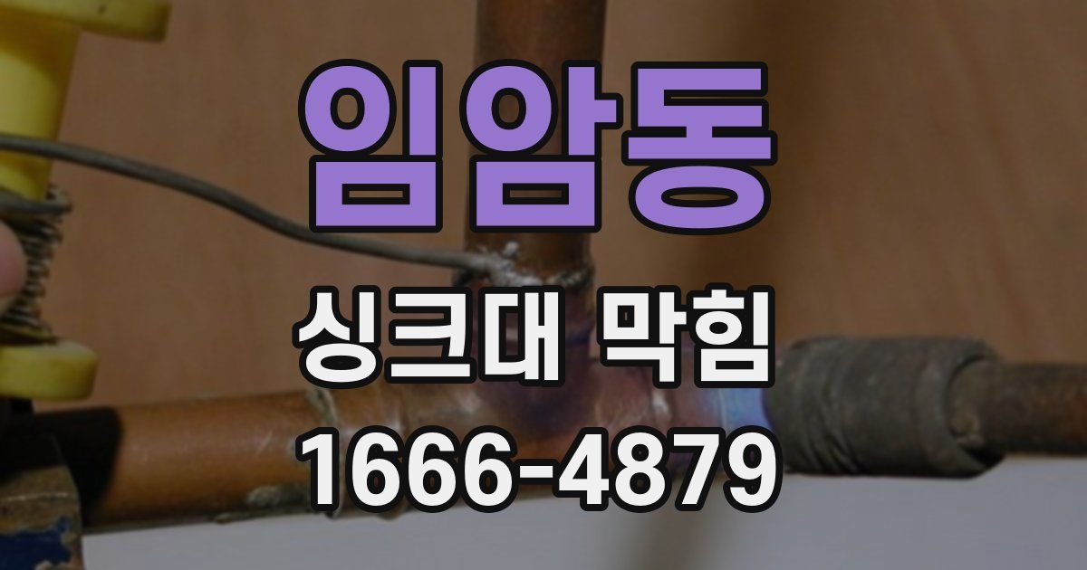 임암동 싱크대 막힘