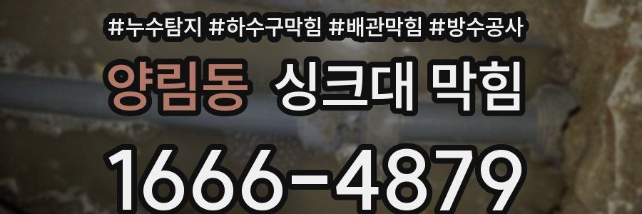 양림동 싱크대 막힘