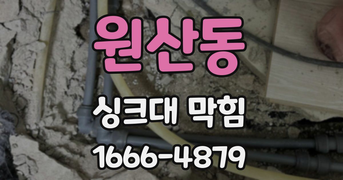 원산동 싱크대 막힘