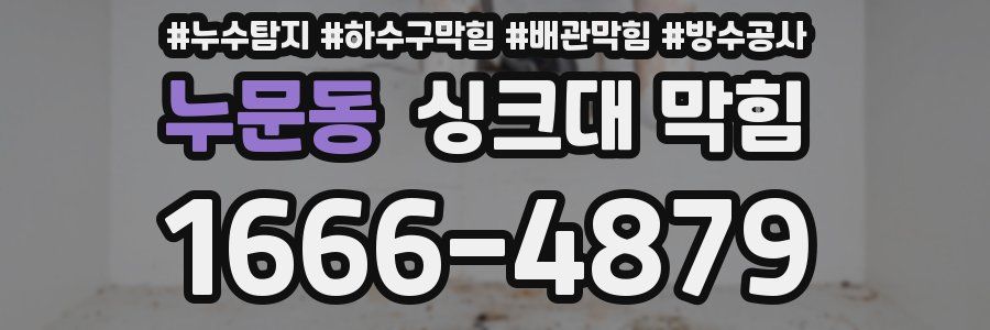 누문동 싱크대 막힘