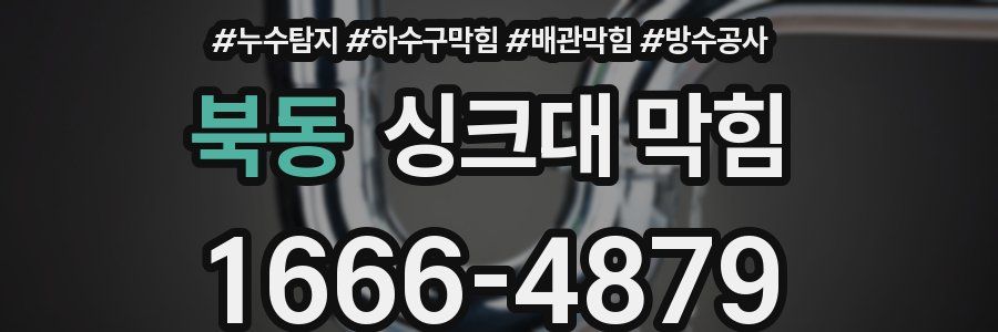북동 싱크대 막힘