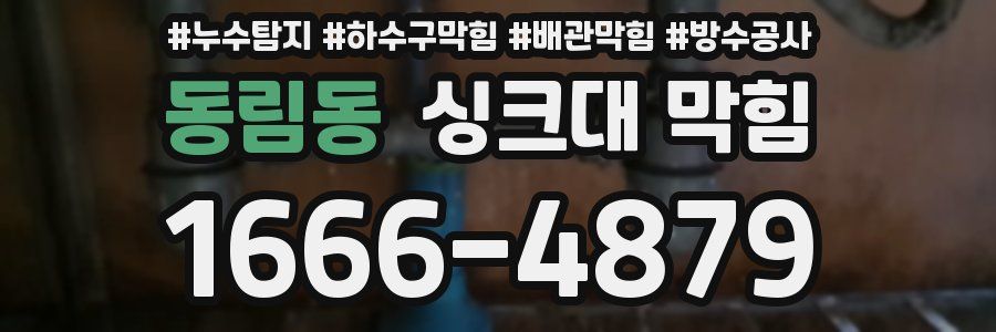 동림동 싱크대 막힘