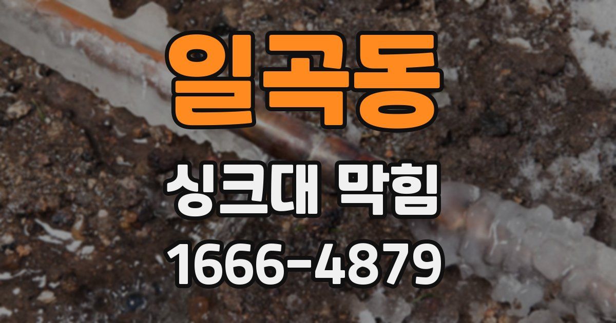 일곡동 싱크대 막힘