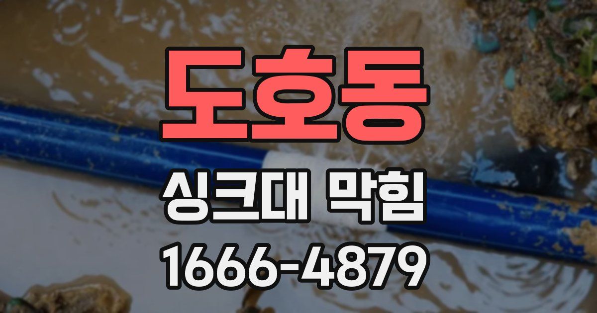 도호동 싱크대 막힘