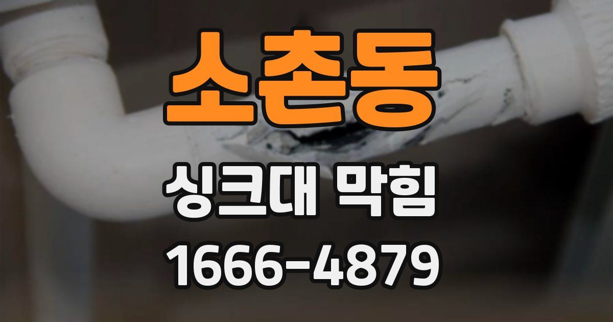 소촌동 싱크대 막힘