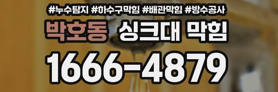 박호동 싱크대 막힘