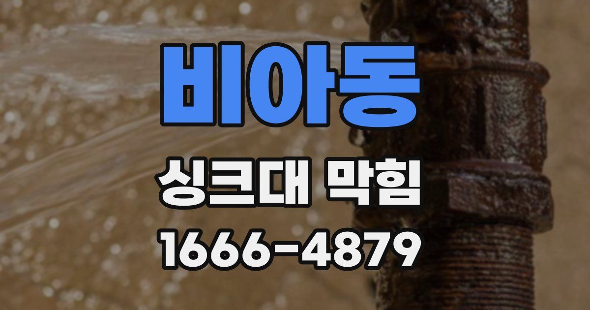 비아동 싱크대 막힘