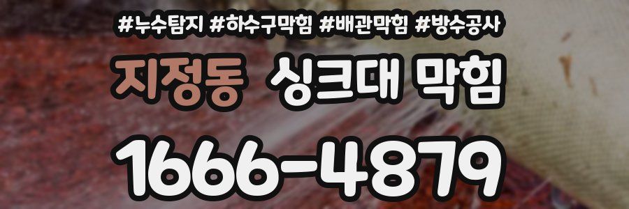지정동 싱크대 막힘