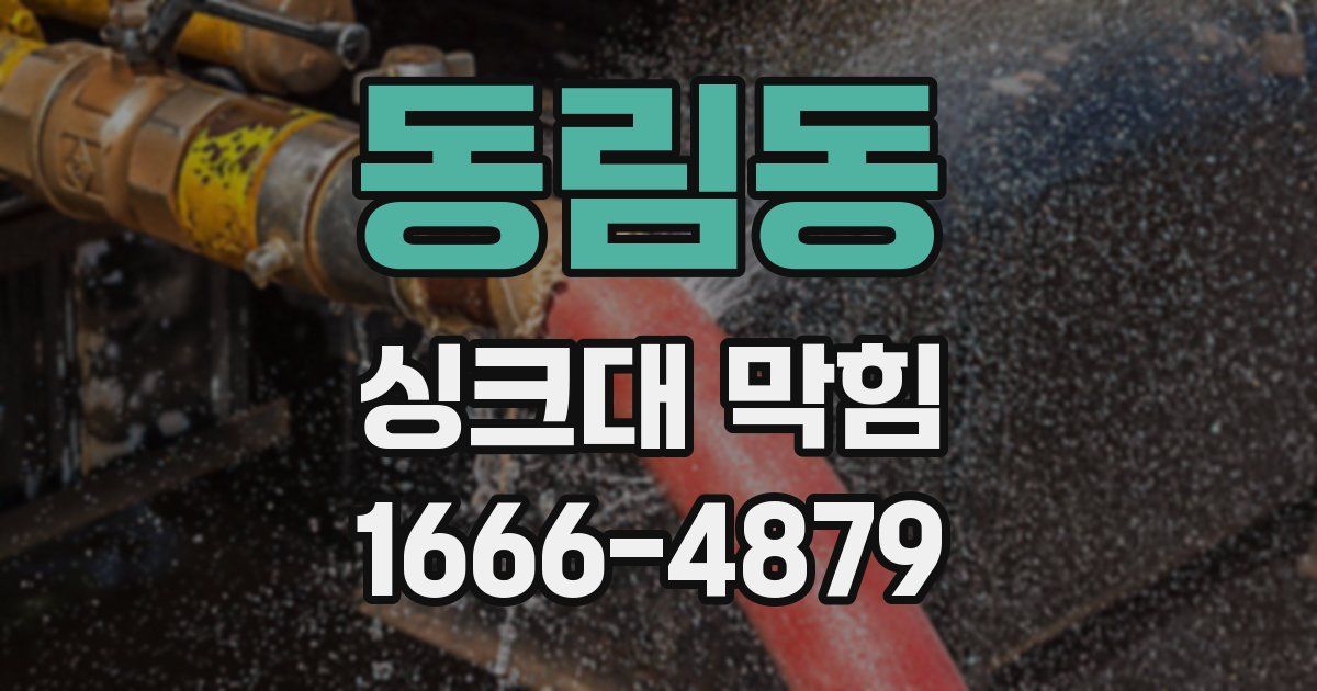 동림동 싱크대 막힘